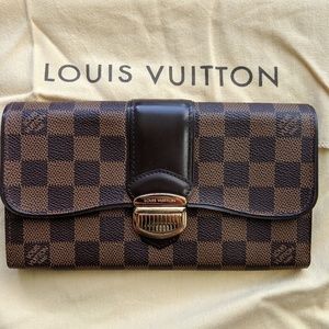 100% Authentic Louis Vuitton Sistina Damier Wallet